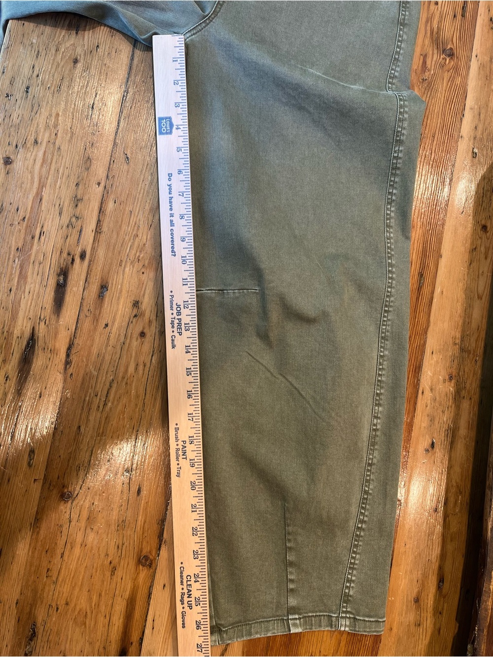 Women's High-Rise Olive Green Washed Barrel-Leg Jeans Boho Chic Trendy - Picture 7 of 7